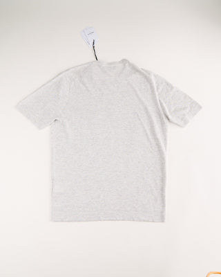 Gran Sasso Linen  Cotton Fine Knit T Shirt Grey 7 1219