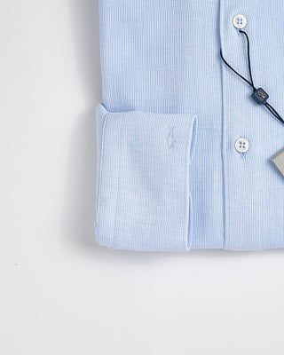Paul  Shark Riviera Cotton Summer Breeze Shirt Light Blue 186707