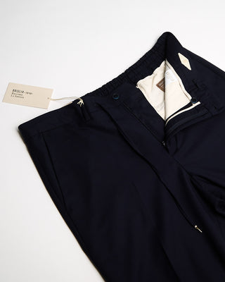 S12110250 Briglia 1949 Comfort Fit Wool Stretch All Season Travel Dress Pants Navy 13