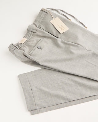 S12400950 Briglia 1949 Comfort Fit Wool Stretch All Season Travel Dress Pants Heather Grey 2 1585