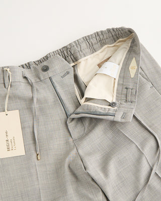 S12400950 Briglia 1949 Comfort Fit Wool Stretch All Season Travel Dress Pants Heather Grey 3 1584