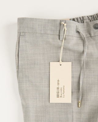 S12400950 Briglia 1949 Comfort Fit Wool Stretch All Season Travel Dress Pants Heather Grey 4 1583