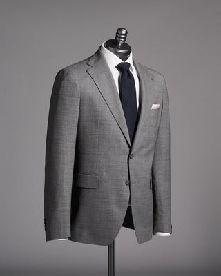Tagliatore Lightweight Hopsack Wool Suit Grey 3 10060