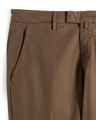 Briglia 1949 Soft Touch Lyocell Cotton Stretch Pants Brown 4 9338