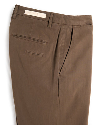 Briglia 1949 Soft Touch Lyocell Cotton Stretch Pants Brown 9 9342