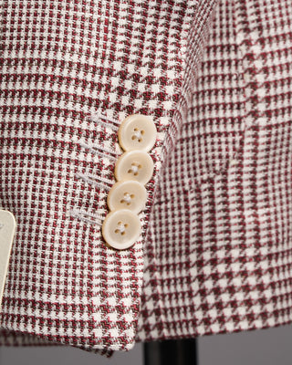 Tagliatore Wool Silk  Cotton Herringbone Soft Jacket Light Blue 23 8364