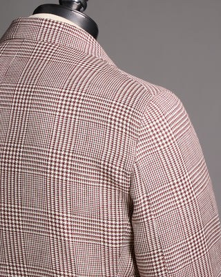 Tagliatore Wool Silk  Cotton Herringbone Soft Jacket Light Blue 25 8367