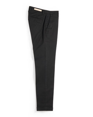 Briglia 1949 Cotton Tencel All Season Twill Casual Pants Black 1 7299