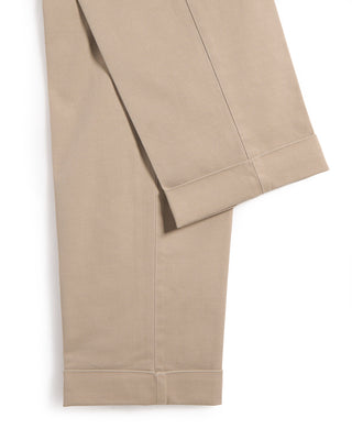 Briglia 1949 Cotton Tencel All Season Twill Casual Pants Khaki 1 7272