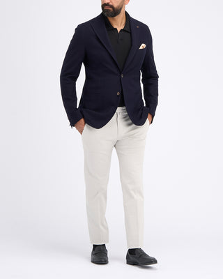 Tagliatore Perfect Fit Cotton Jersey Blazer Navy 17 11302