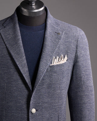 Tagliatore Perfect Fit Cotton Stretch Jersey Jacket Blue 2 7360