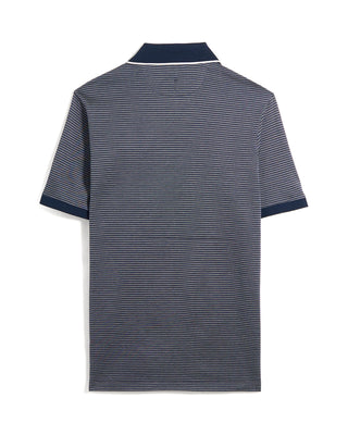 Paul  Shark Double Mercerised Cotton Jersey Polo Navy 2 10392