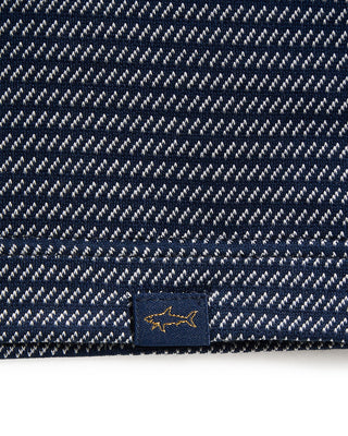 Paul  Shark Double Mercerised Cotton Jersey Polo Navy 7 10382