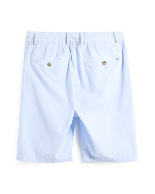 Paul  Shark Light Cotton Seersucker Bermuda Shorts Light Blue 323