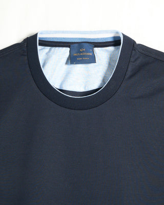 Paul  Shark Aqua Touch Soft Cotton Interlock T Shirt Navy 3 7242