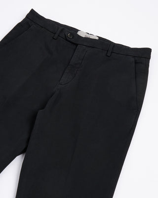 Briglia 1949 Ultrasoft Cotton Modal Twill Casual Pants Black 129