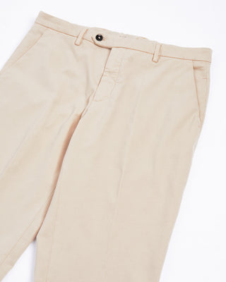Briglia 1949 Ultrasoft Cotton Modal Twill Casual Pants Cream 2 124