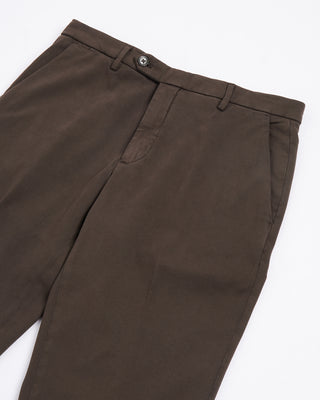 Briglia 1949 Ultrasoft Cotton Modal Twill Casual Pants Chocolate 1 110