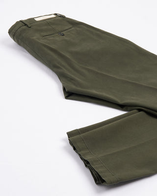 2 Briglia 1949 Ultrasoft Cotton Modal Twill Casual Pants Olive 113
