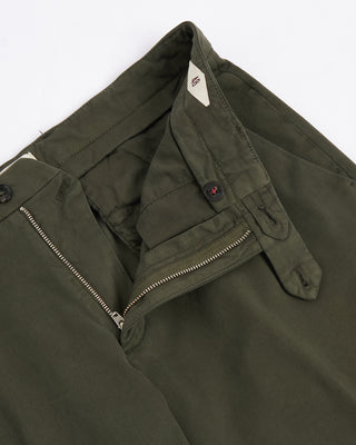 Briglia 1949 Ultrasoft Cotton Modal Twill Casual Pants Olive 112