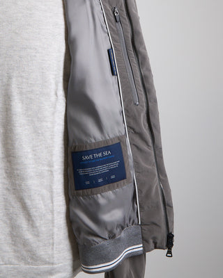 Paul  Shark Re 130 High Density Save The Sea Bomber Jacket Taupe 1209