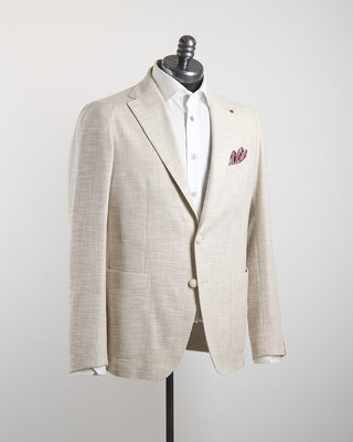 Tagliatore Stretch Hopsack Soft Jacket Cream 1418