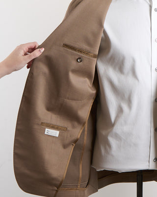 Tagliatore Wool  Cotton Stretch Suit Camel 1450