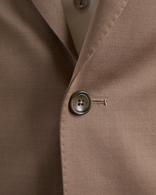 Tagliatore Wool  Cotton Stretch Suit Camel 1454