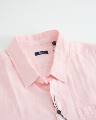 Benson Miami 100% Linen Short Sleeve Shirt Pink 1 1