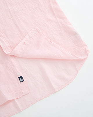 Benson Miami 100% Linen Short Sleeve Shirt Pink 1 5