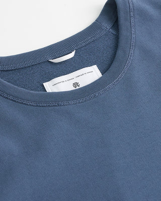 Reigning Champ Lightweight Terry Slim Crewneck Blue  2