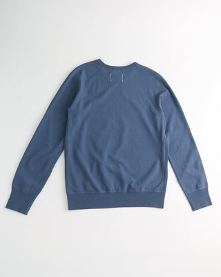 Reigning Champ Lightweight Terry Slim Crewneck Blue  4