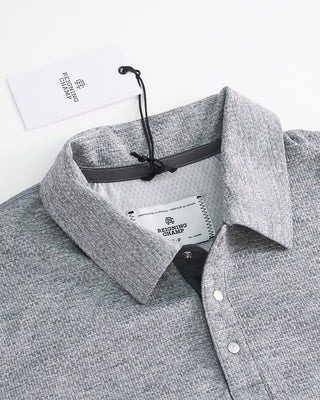 09S Reigning Champ Solotex Mesh Polo Heather Grey  3