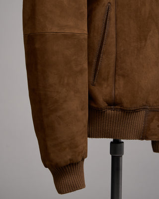 Gimos Shearling Suede Bomber Cognac 12 5125