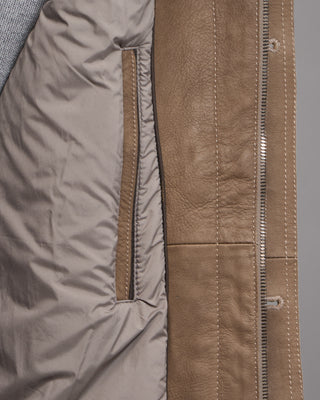 Gimos Hooded Suede Safari Jacket Taupe 19 5141