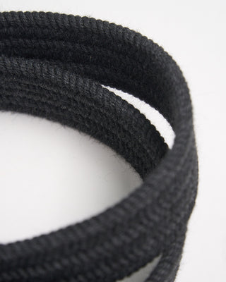 Andersons Braided Wool Solid Charcoal Stretch Belt Charcoal 905