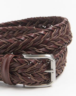 Andersons Elegant Braided Leather Belt Brown 892