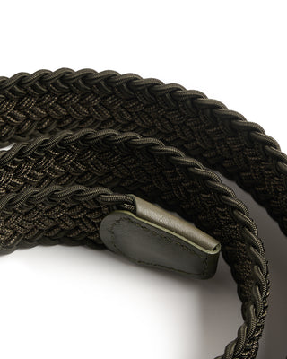 Andersons Two Tone Braided Stretch Belt Olive 1 4700