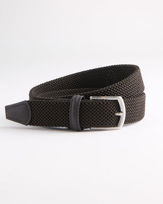 Andersons Brown Tubular Braided Stretch Cotton Belt Brown 