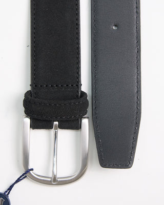 Andersons Ultra Soft Suede Casual Belt Black 1