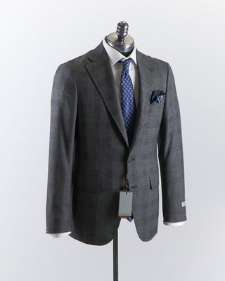 Impeccabile 'Milano' Tailored Fit Super 130's Herringbone Check Suit