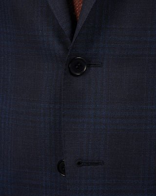 Canali Tonal Navy Glencheck Wool Suit Navy 5 2208