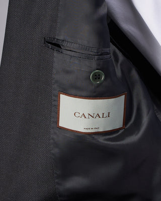 Canali Super 130s Birdseye All Season Wool Suit Grey 10 2219