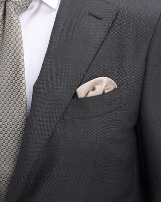 Canali Super 130s Birdseye All Season Wool Suit Grey 13 11288