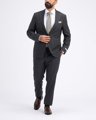 Canali Super 130s Birdseye All Season Wool Suit Grey 20 11285