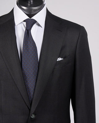Canali Super 130s Birdseye All Season Wool Suit Grey 5 2216
