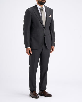Canali Super 130s Birdseye All Season Wool Suit Grey 8 11283