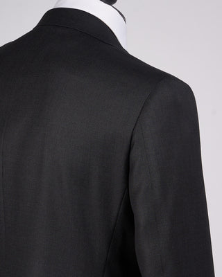Canali Super 130s Birdseye All Season Wool Suit Grey 9 2217