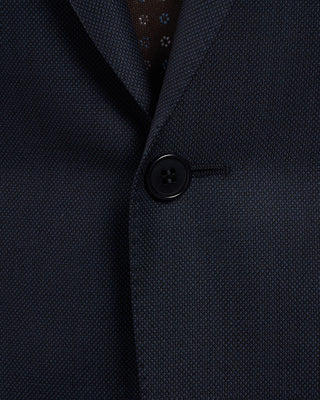 Canali Super 130s Birdseye All Season Wool Suit Navy 15 2199