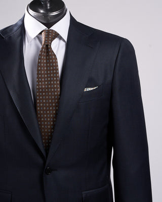 Canali Super 130s Birdseye All Season Wool Suit Navy 3 2202